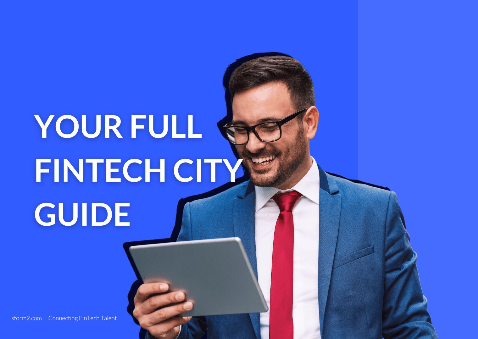 Businessman holding tablet
